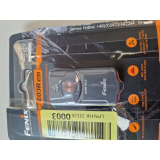 Fenix E03R V2.0  LED Vorführlampe blau