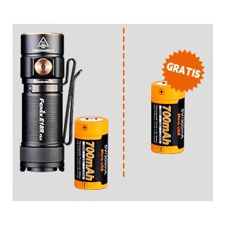 Fenix E18R V2.0 LED Special edition schwarz + 1x ARB-L16-700UP