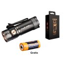 Fenix E18R V2.0 LED Special edition schwarz + 1x...