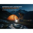 Fenix LD36R LED Taschenlampe mit weiß, rot, orange, pink,blau, lila und grünem Licht