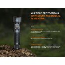 Fenix LD36R LED Taschenlampe mit weiß, rot, orange, pink,blau, lila und grünem Licht Flame Camo
