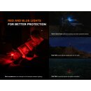 Fenix LD35R LED Taschenlampe mit weiß, rot und blau - Licht