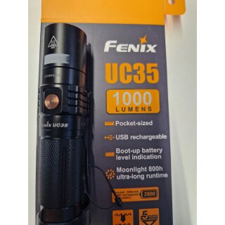Fenix UC35 V2.0 LED Taschenlampe mit Fehlgravur