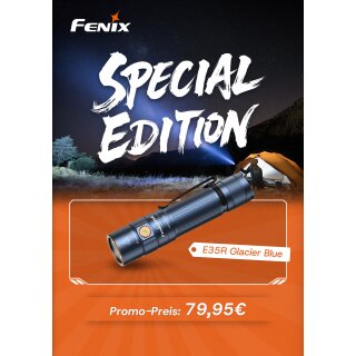 Fenix E35R LED Flashlight Midnight Glacier Blue