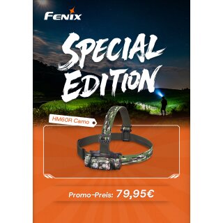 Fenix HM60R LED Stirnlampe Camouflage Vorführware mit beschädigter Verpackung