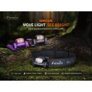 Fenix HM55R LED Stirnlampe  nebula - deutsche Version Verpackung schwarz englische Version