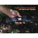 Fenix HM55R LED Stirnlampe  nebula - deutsche Version Verpackung schwarz englische Version