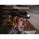 Fenix HM55R LED Stirnlampe  nebula - deutsche Version Verpackung schwarz englische Version