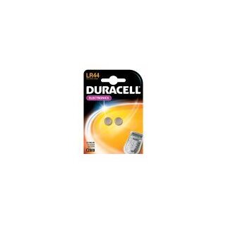 Duracell LR44 / AG13 / V13GA Knopfzelle / Batterie 2er Blister