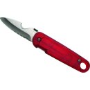 Nicht mehr lieferbar:Messer No Limit, rot-transparent für Kordeln von 20 mm Lä