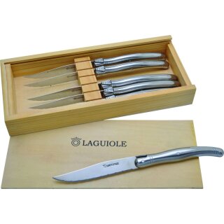 6 Laguiole Steakmesser aus Edelstahl