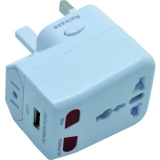 Universal-Adapter Reiseadapter mit USB Miles