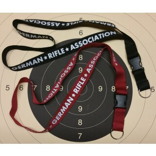 GRA Lanyard rot / schwarz 2cm breit