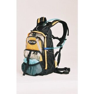 BlueDesert BlueDesert Desierto™ – Double Day Pack Rucksack - Schwarz / Gelb