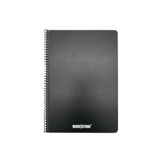 Modestone® A6 Side Spiral Notebook 145x105mm 50 Blatt - Rot