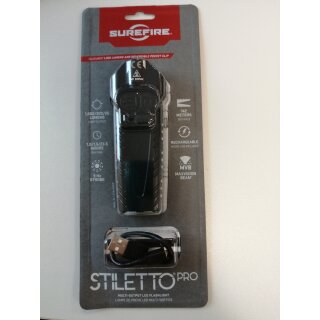 SureFire Stiletto Pro Multi-Output Rechargeable Pocket LED Flashlight