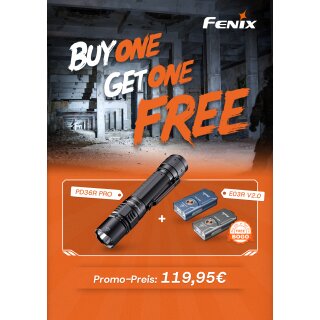 Fenix PD36R Pro Taschenlampe mit E03R V2.0 Sparset