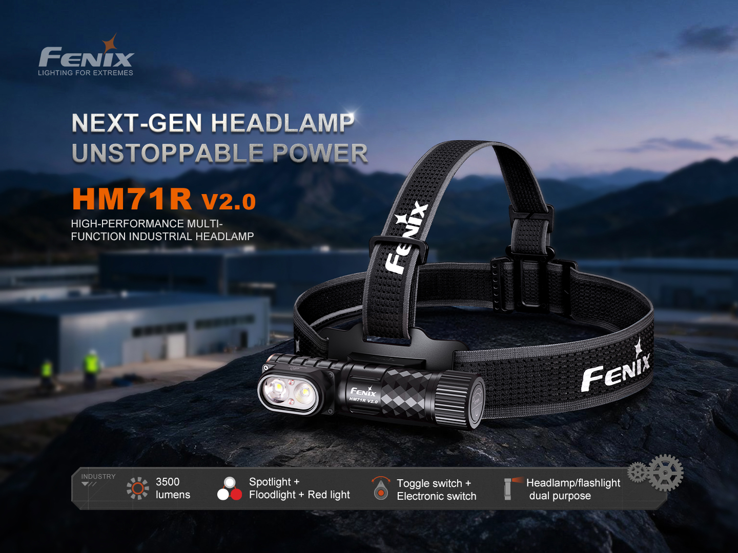 Fenix HM71R V2.0 LED Stirnlampe